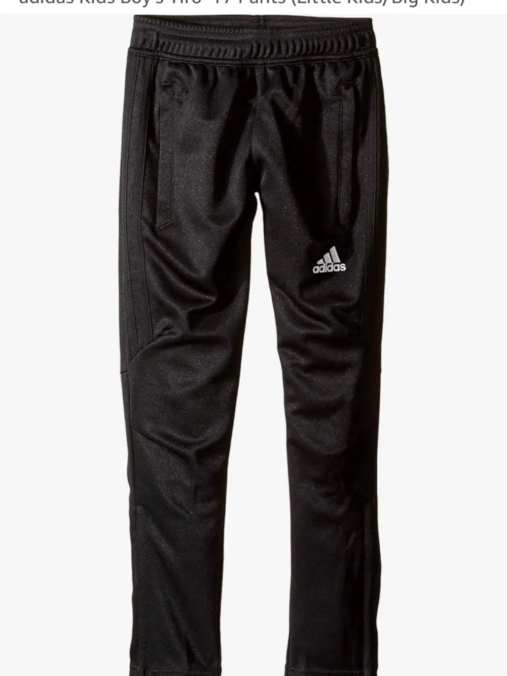 adidas Black Kids Jogger Track Pants with Logo